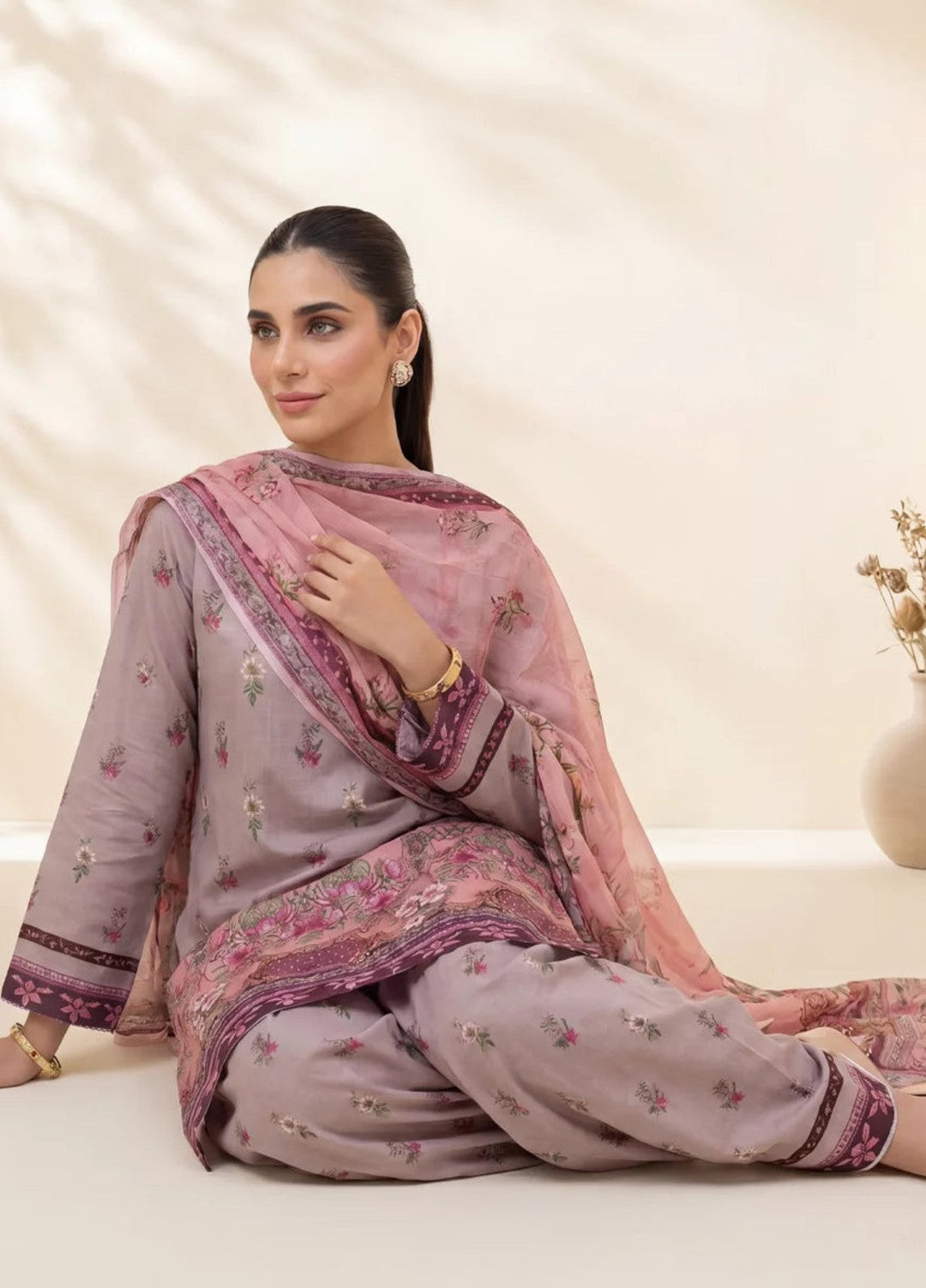 Salitex Women Unstitched Printed Lawn 3 Piece Suit SUNS8IN1108 Casual Collection