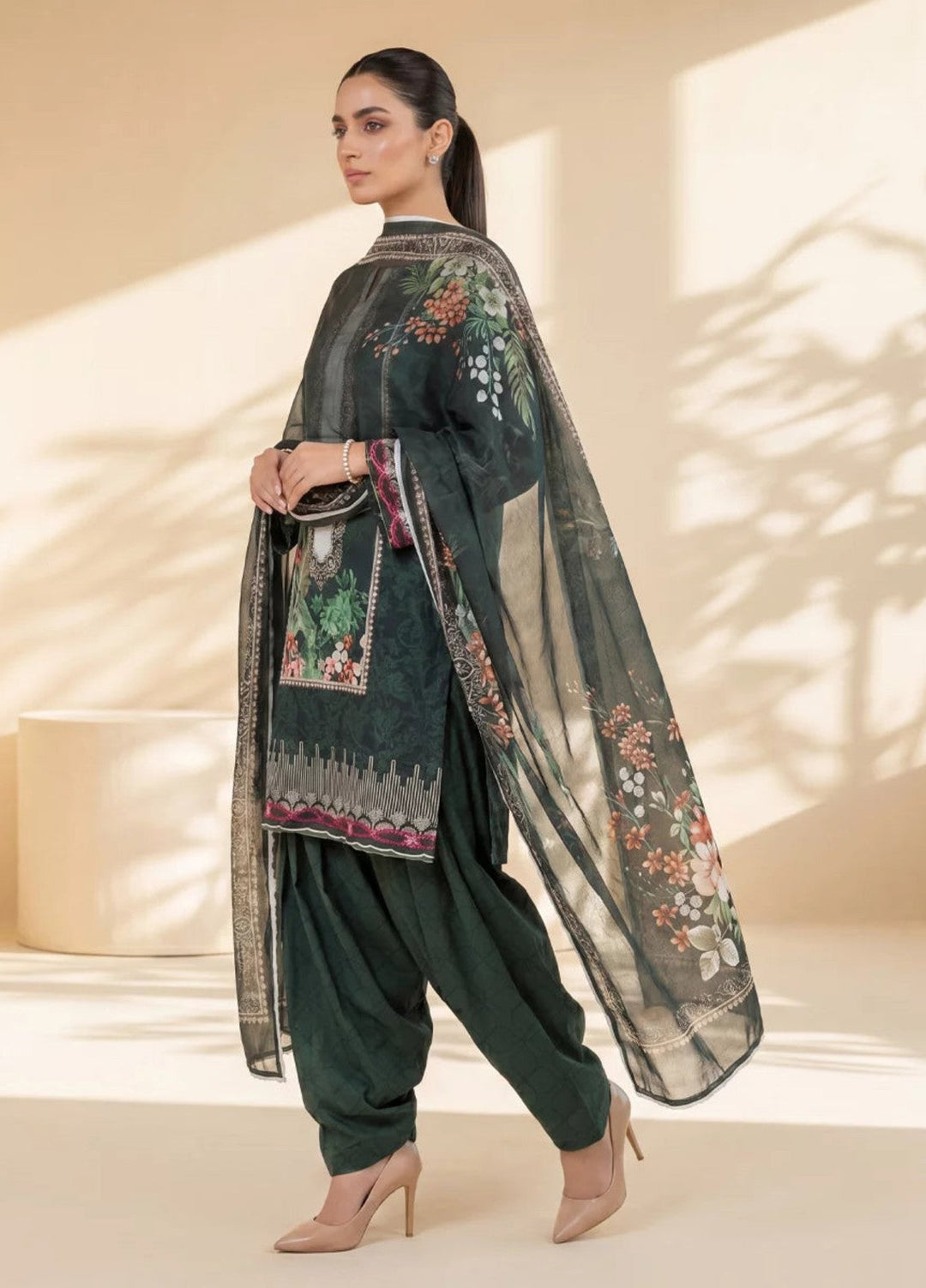 Salitex Women Unstitched Printed Lawn 3 Piece Suit SUNS8IN1106 Casual Collection