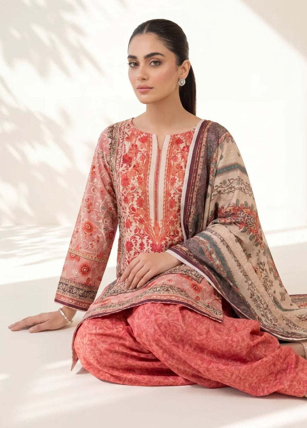 Salitex Women Unstitched Printed Lawn 3 Piece Suit SUNS8IN1105 Casual Collection