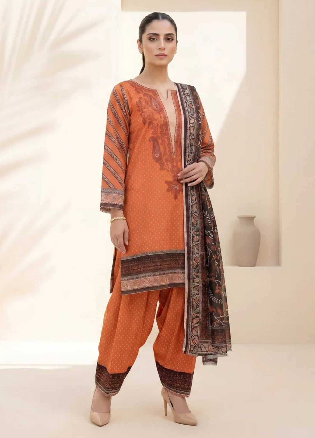 Salitex Women Unstitched Printed Lawn 3 Piece Suit SUNS8IN1104 Casual Collection