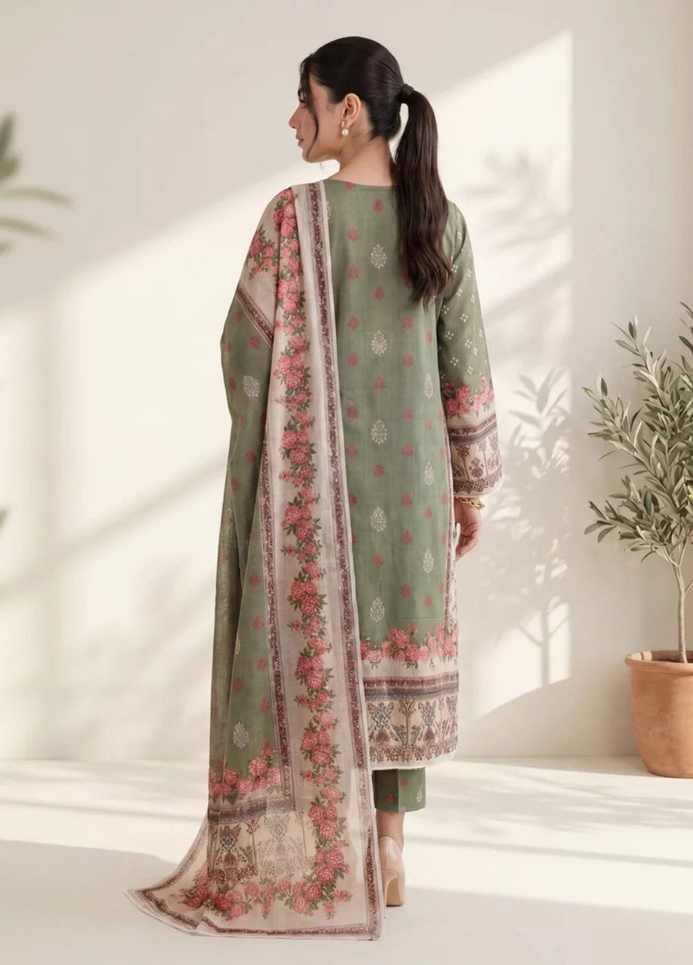 Salitex Women Unstitched Printed Lawn 3 Piece Suit SUNS8IN1103 Casual Collection