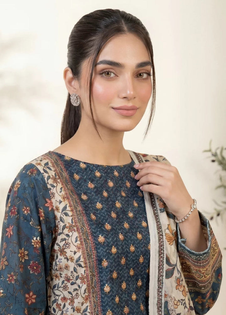 Salitex Women Unstitched Printed Lawn 3 Piece Suit SUNS8IN1102 Casual Collection