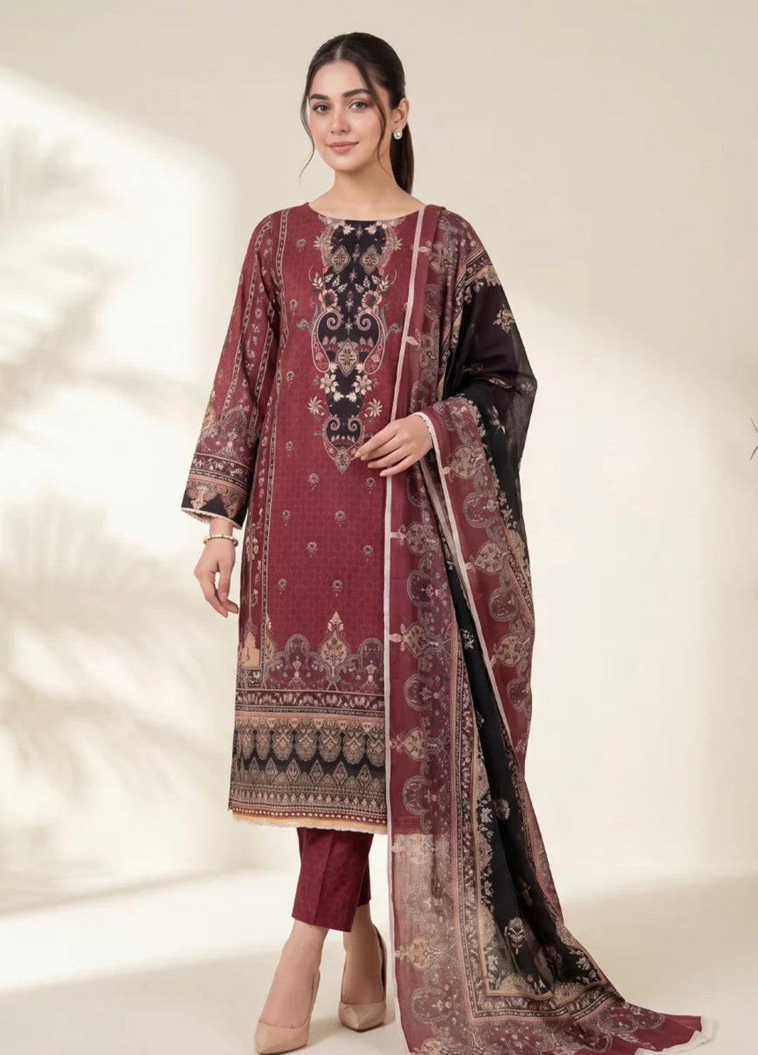 Salitex Women Unstitched Printed Lawn 3 Piece Suit SUNS8IN1101 Casual Collection