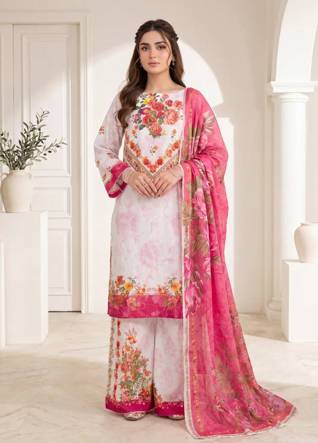 Salitex Women Unstitched Printed Lawn 3 Piece Suit S26L3PCYES848 Casual Collection