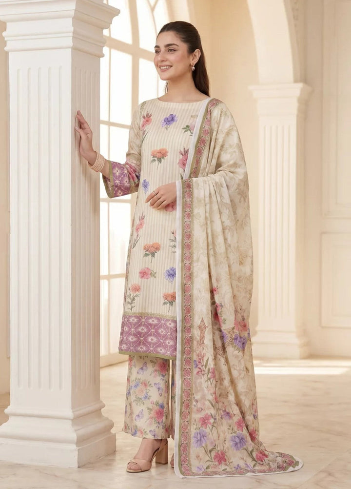 Salitex Women Unstitched Printed Lawn 3 Piece Suit S26L3PCYES847 Casual Collection