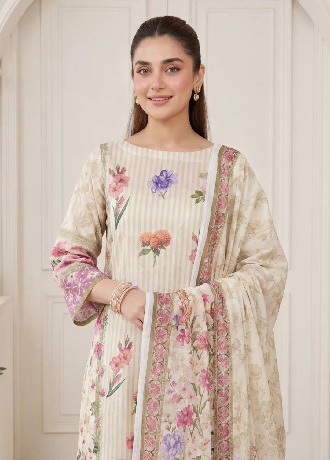 Salitex Women Unstitched Printed Lawn 3 Piece Suit S26L3PCYES847 Casual Collection