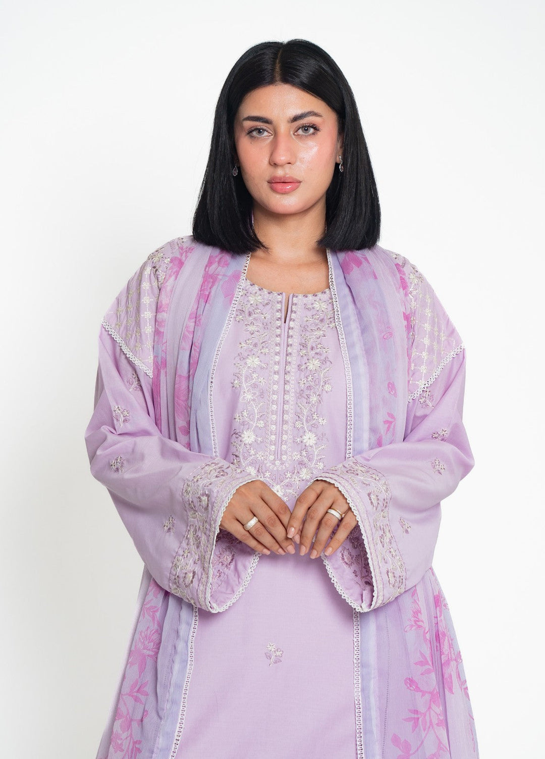 Zyna Lux Women RTW Embroidered Lawn 3 Piece Suit ZIVA Casual Collection