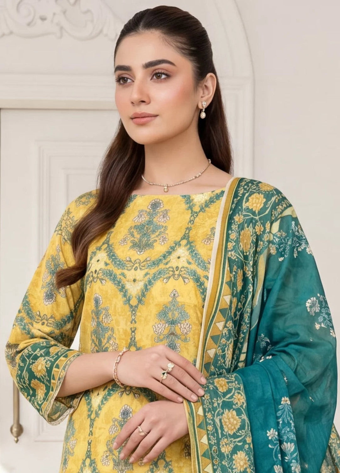 Salitex Women Unstitched Printed Lawn 3 Piece Suit S26L3PCYES849 Casual Collection