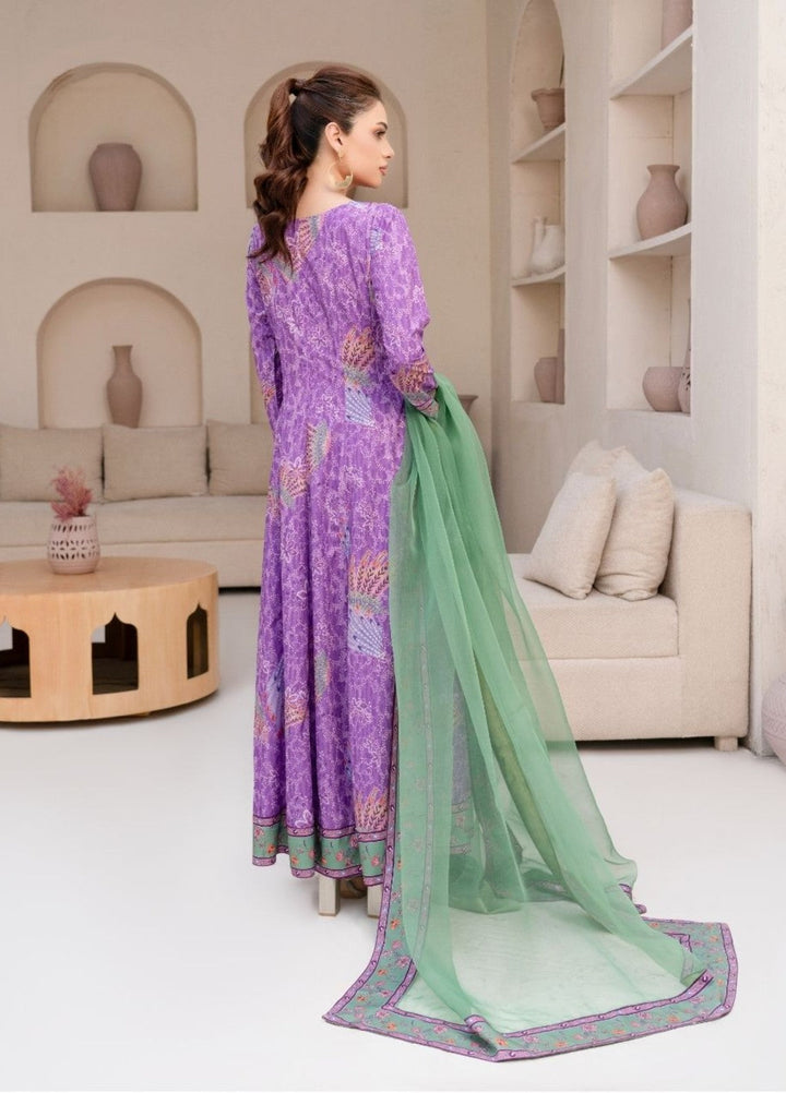 Irtiqa by Anayra Amal Unstitched Printed Raw Silk 3 Piece Suit Jazmin Casual Collection