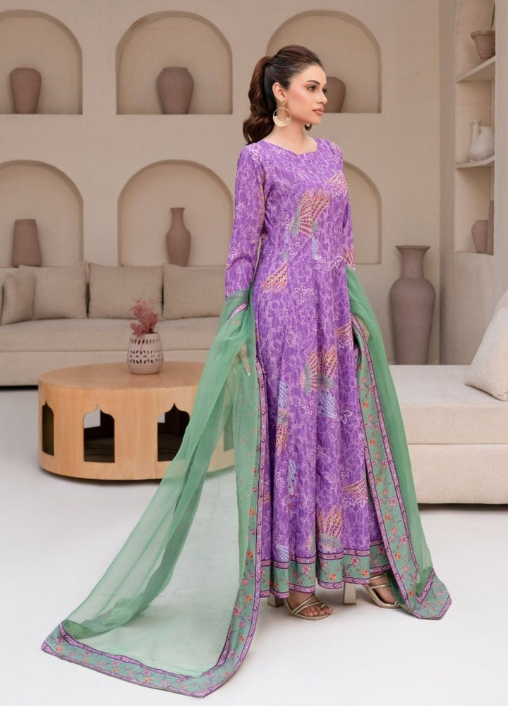 Irtiqa by Anayra Amal Unstitched Printed Raw Silk 3 Piece Suit Jazmin Casual Collection