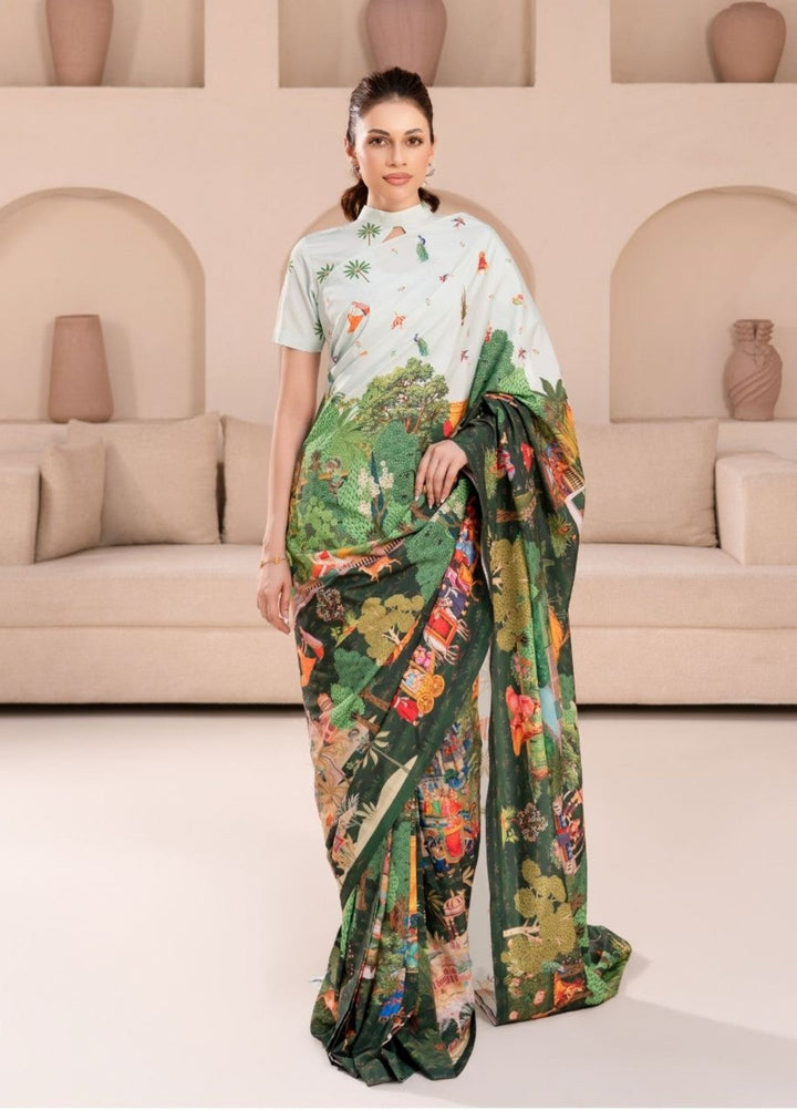 Irtiqa by Anayra Amal Unstitched Printed Raw Silk 2 Piece Suit Dastaan Casual Collection