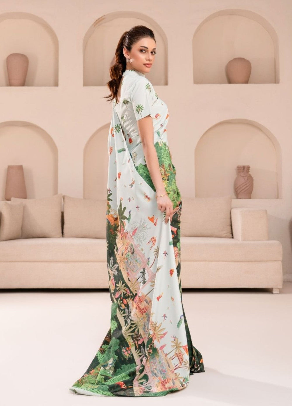 Irtiqa by Anayra Amal Unstitched Printed Raw Silk 2 Piece Suit Dastaan Casual Collection