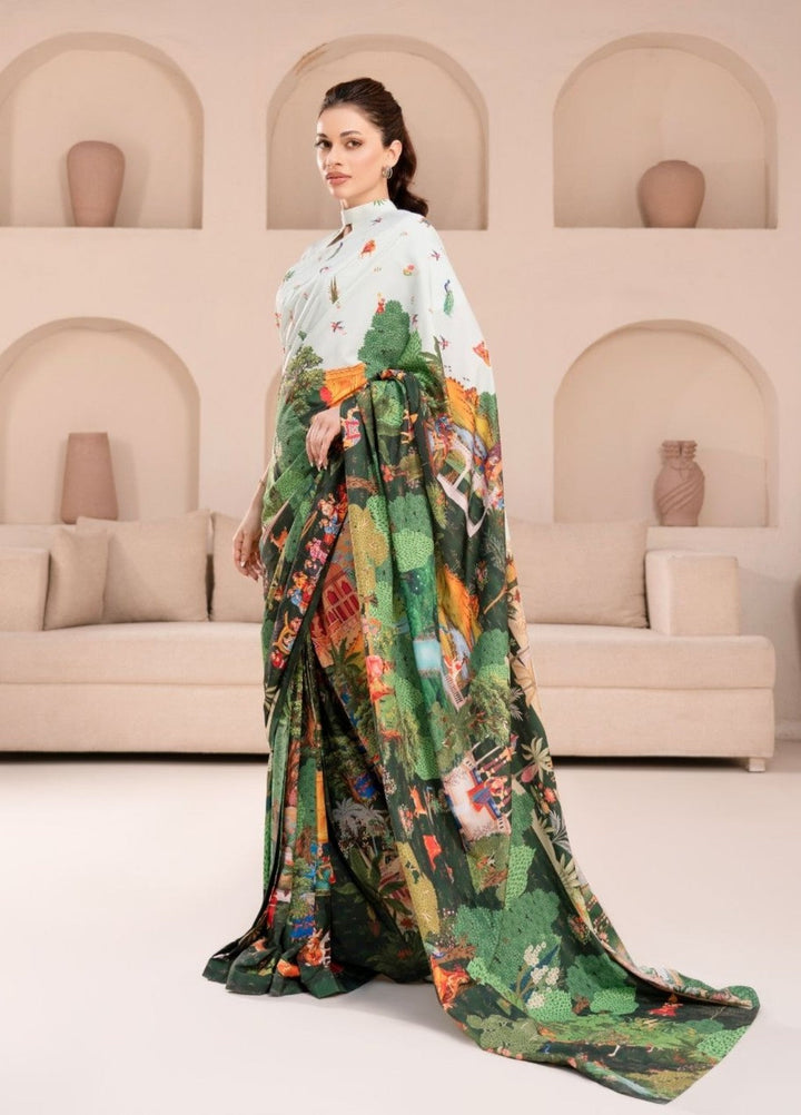 Irtiqa by Anayra Amal Unstitched Printed Raw Silk 2 Piece Suit Dastaan Casual Collection