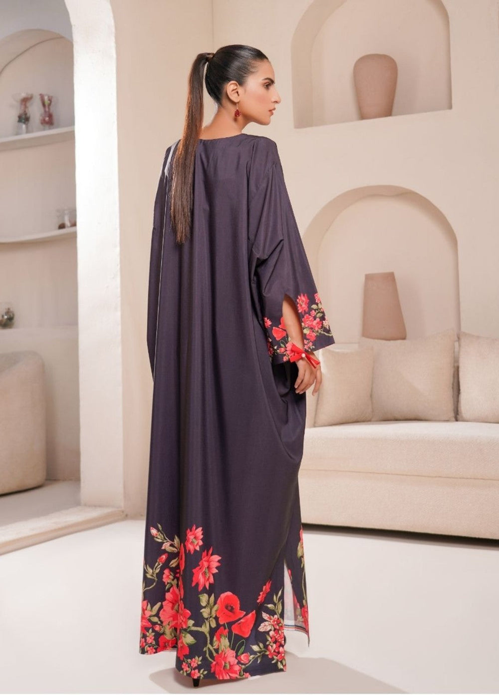 Irtiqa by Anayra Amal Unstitched Printed Raw Silk 1 Piece Suit Crimson Casual Collection