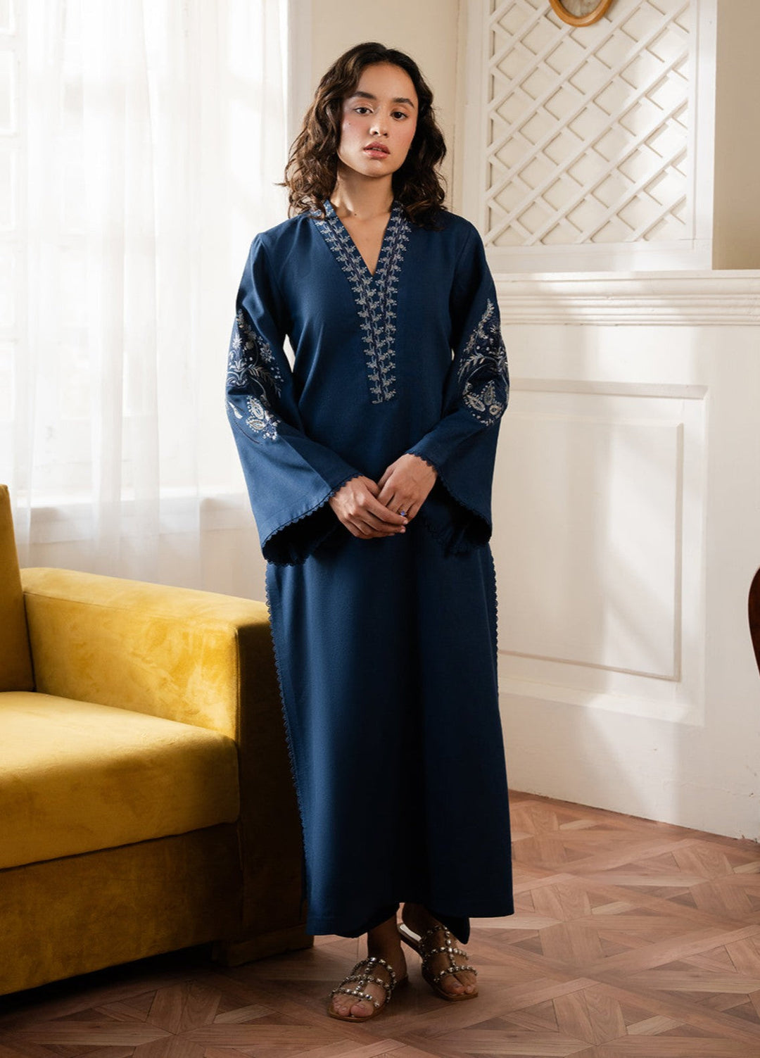 The Art by Yards RTW Embroidered Karandi 2 Piece Suit Imprint Casual Collection