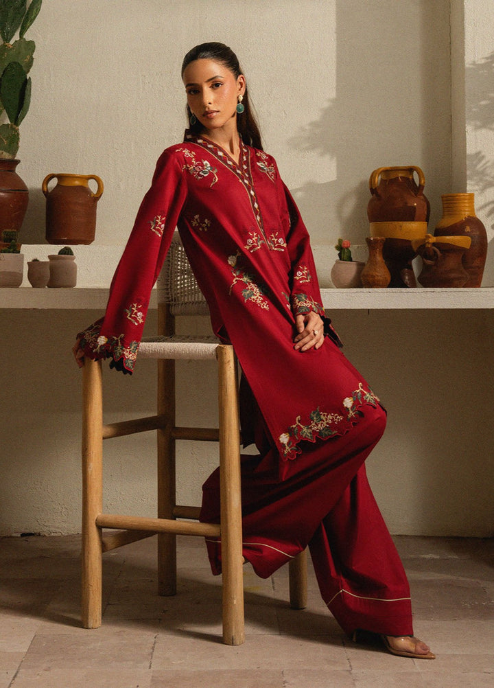 The Art by Yards RTW Embroidered Cotton 2 Piece Suit Beloved Casual Collection