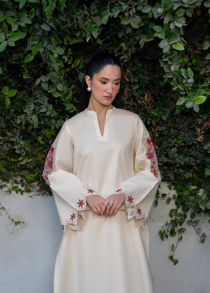 The Soft Muse by Yards RTW Embroidered Lawn 2 Piece Suit Ivoria Casual Collection