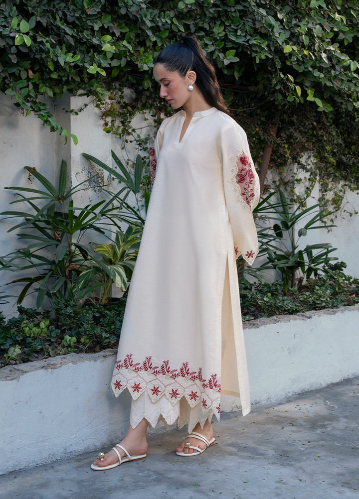 The Soft Muse by Yards RTW Embroidered Lawn 2 Piece Suit Ivoria Casual Collection