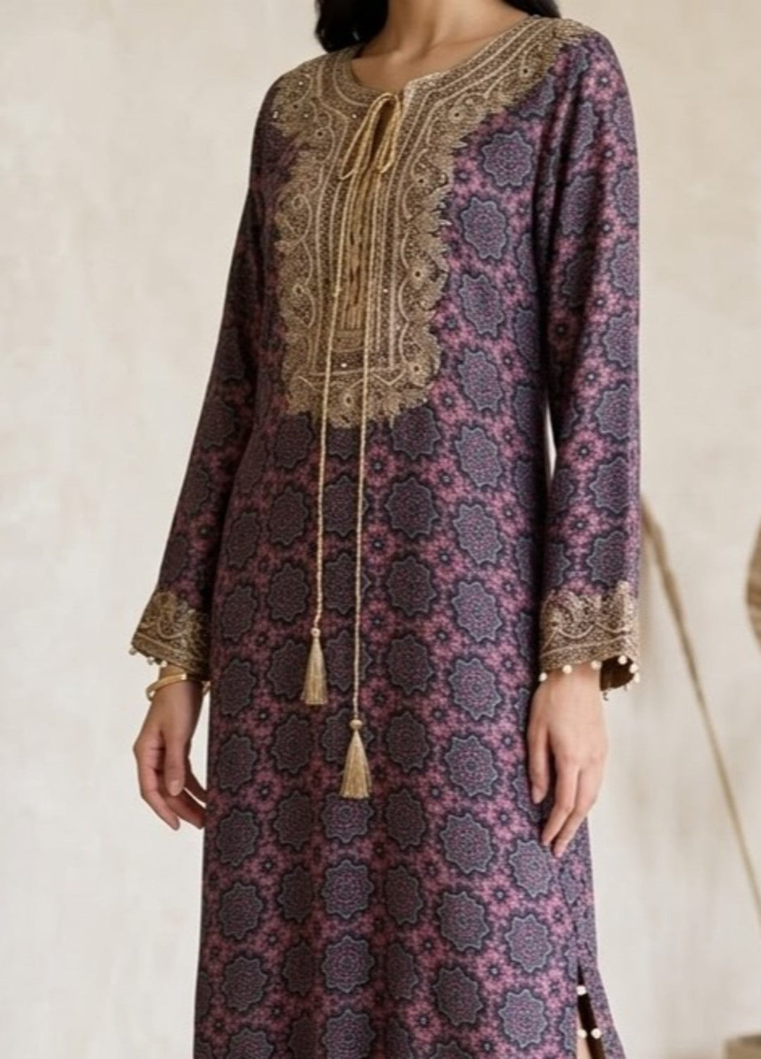 House of Nyyra Women RTW Hand work Lawn 1 Piece Suit Rayna Summer Collection
