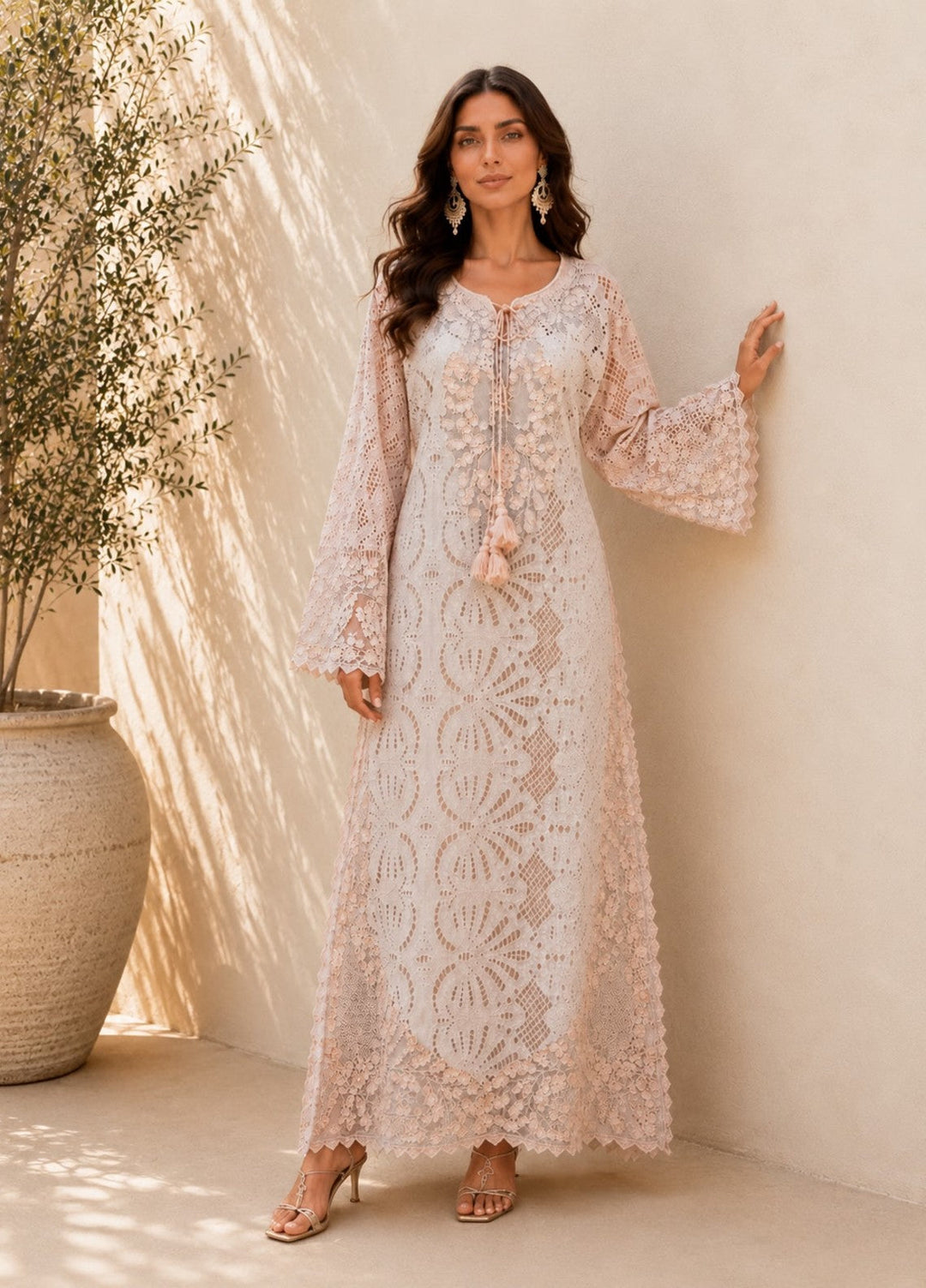 House of Nyyra Women RTW Embroidered Chikankari 1 Piece Suit Pink Mist Summer Collection