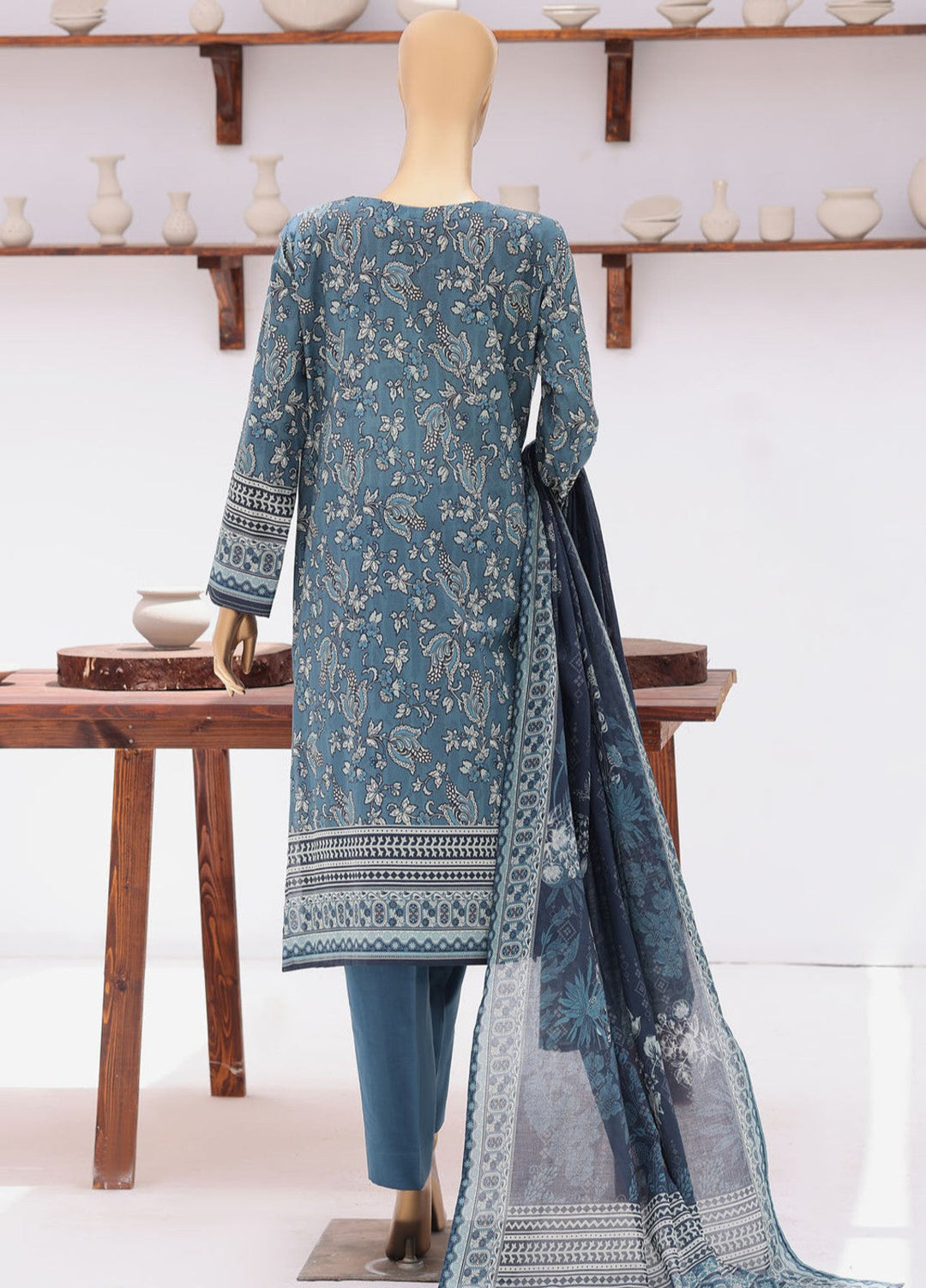 Platinum Jaipuri by HZ Textiles Unstitched Printed Lawn 3 Piece Suit PJB - 3233 Casual Collection
