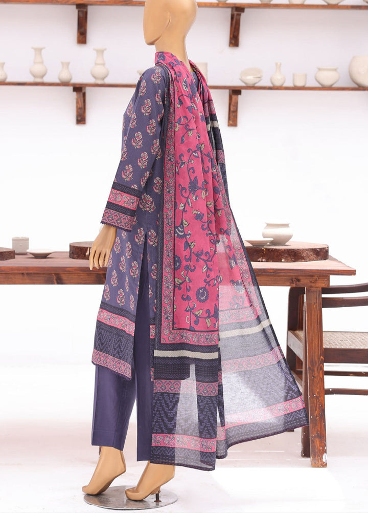 Platinum Jaipuri by HZ Textiles Unstitched Printed Lawn 3 Piece Suit PJB - 3234 Casual Collection