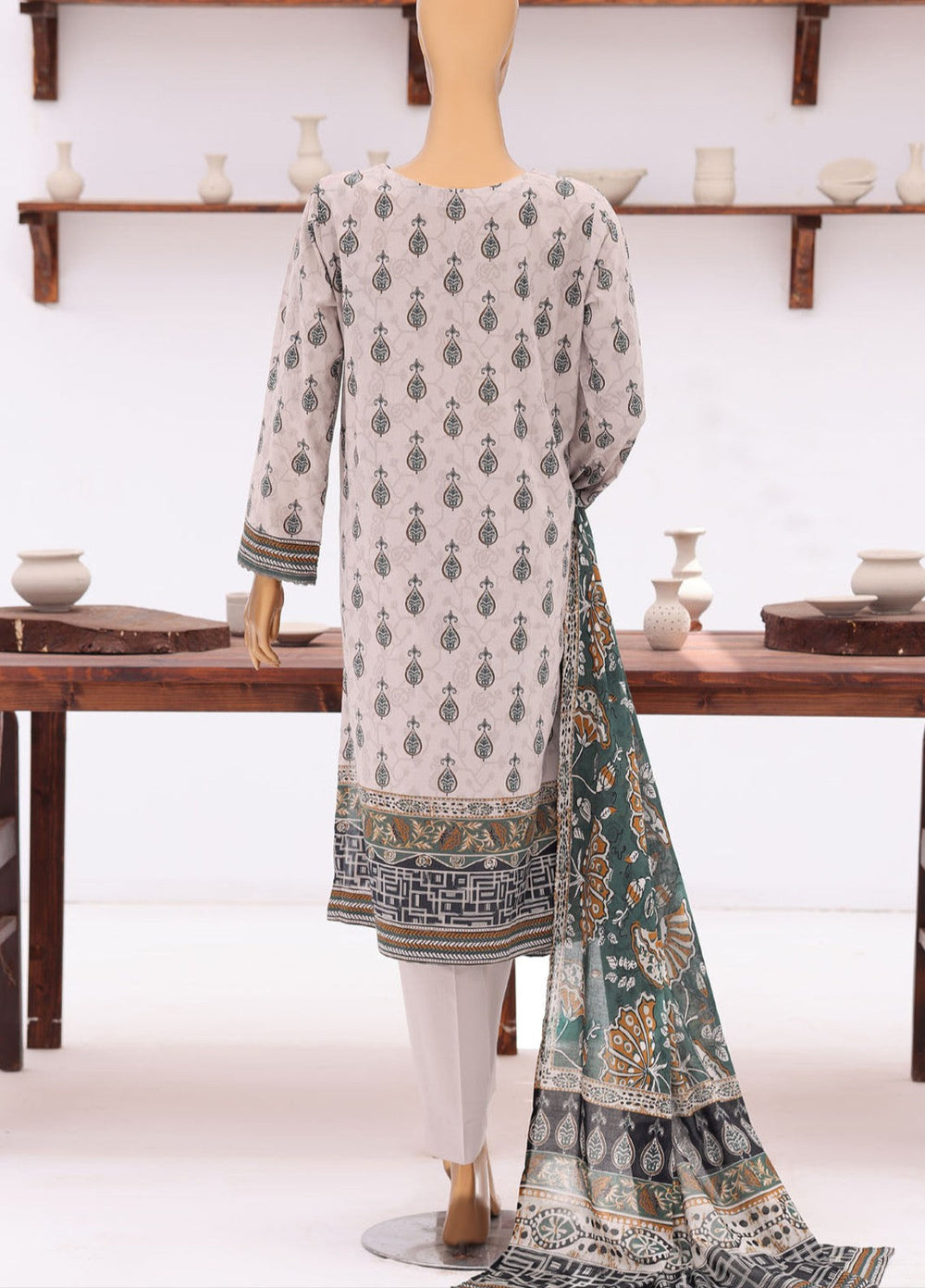 Platinum Jaipuri by HZ Textiles Unstitched Printed Lawn 3 Piece Suit PJB - 3236 Casual Collection