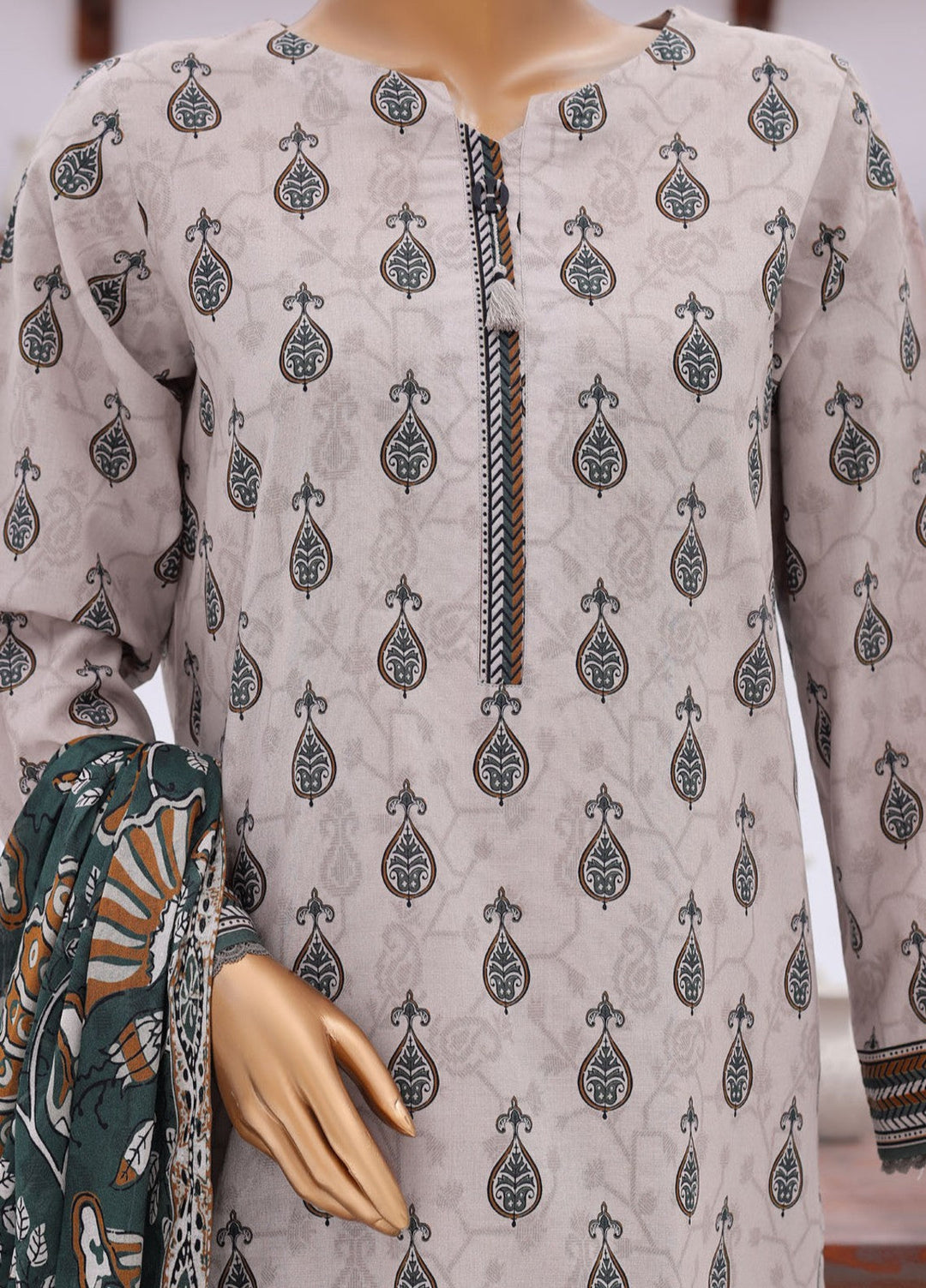 Platinum Jaipuri by HZ Textiles Unstitched Printed Lawn 3 Piece Suit PJB - 3236 Casual Collection