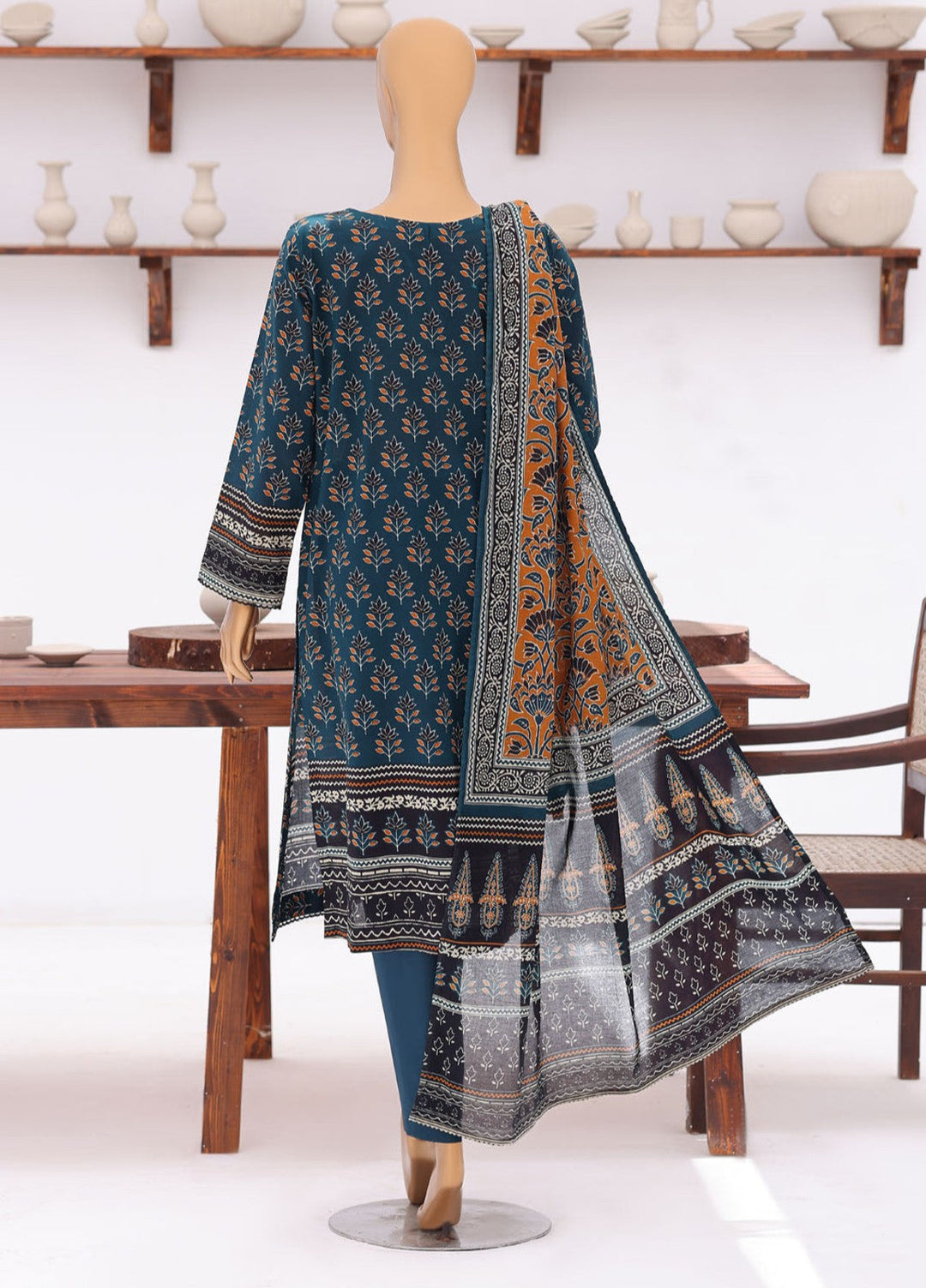 Platinum Jaipuri by HZ Textiles Unstitched Printed Lawn 3 Piece Suit PJB - 3239 Casual Collection