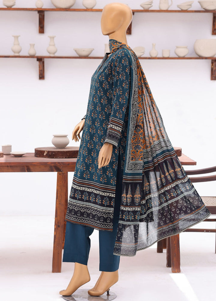 Platinum Jaipuri by HZ Textiles Unstitched Printed Lawn 3 Piece Suit PJB - 3239 Casual Collection