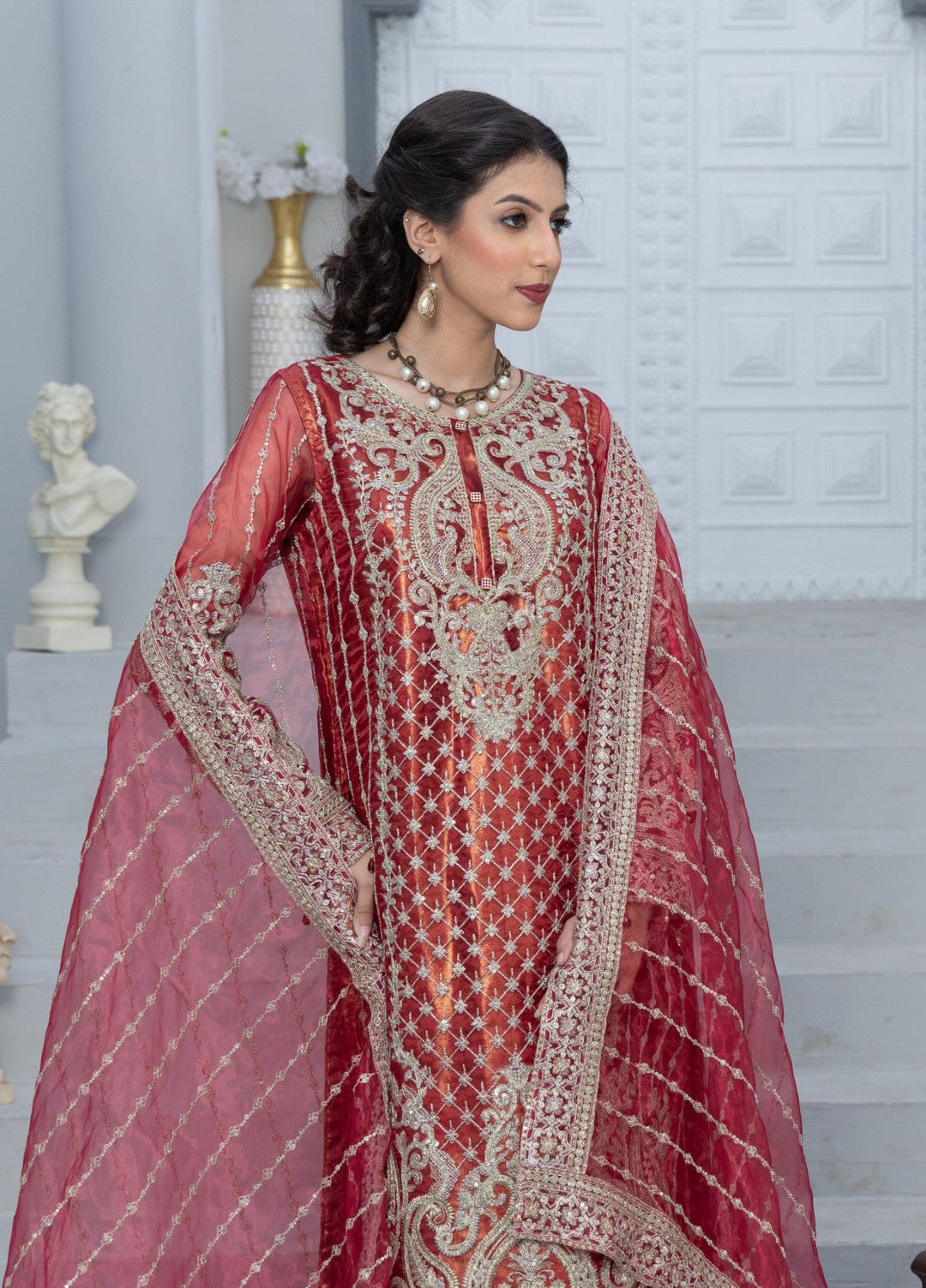 Afsheen by Maherposh RTW Embroidered Organza 3 Piece Suit MP-AF01 Festive Collection
