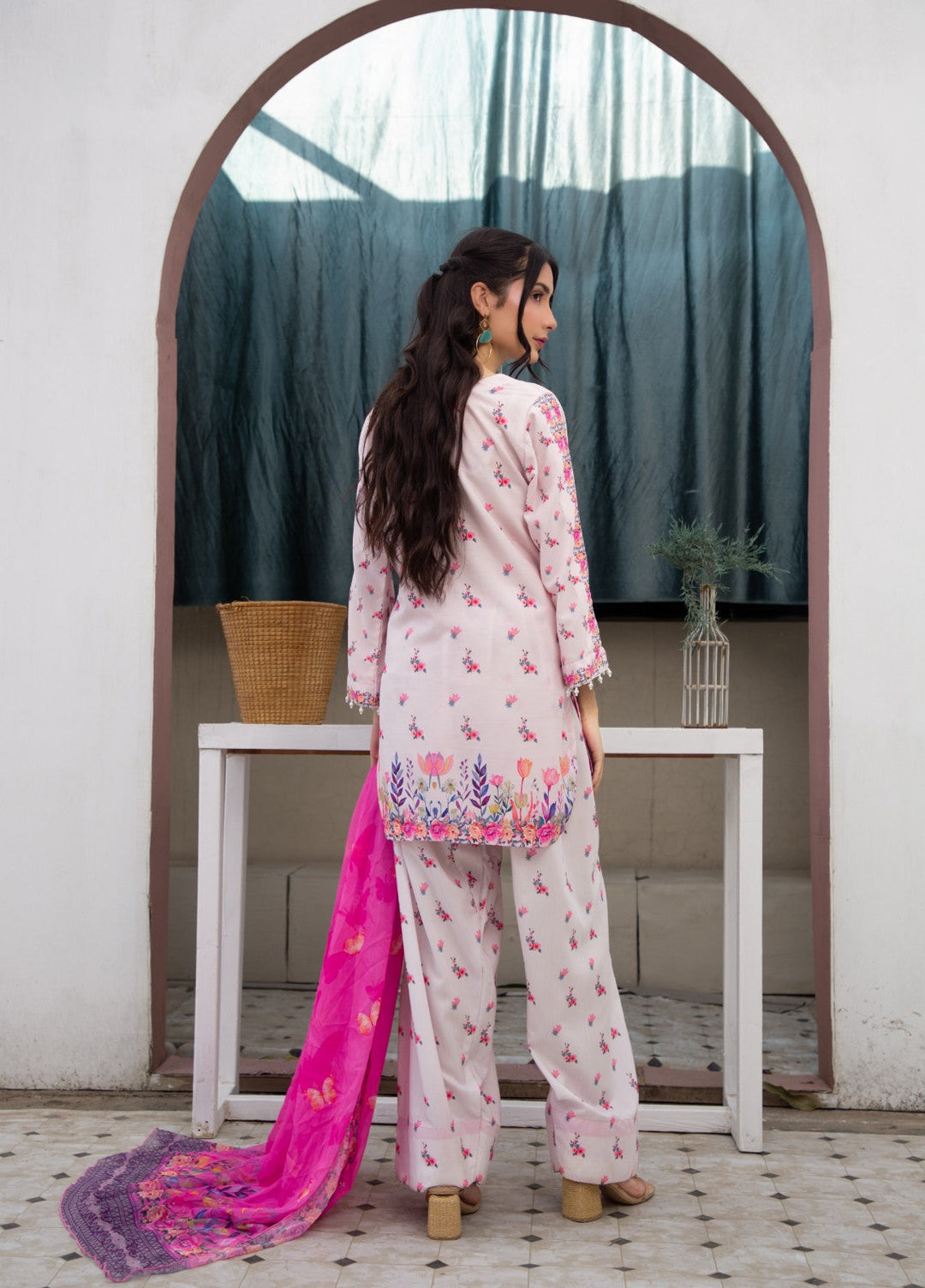 Syra's Atelier Women RTW Printed Lawn 3 Piece Suit Gul Rang Farshi Festive Collection
