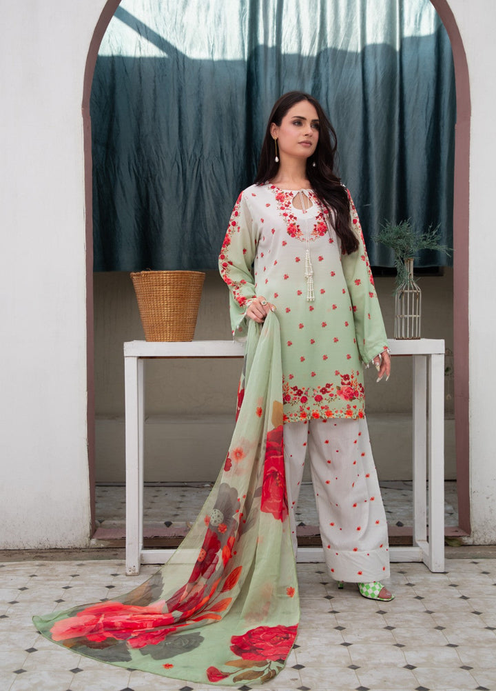 Syra's Atelier Women RTW Printed Lawn 3 Piece Suit Sabz Gul Farshi Festive Collection