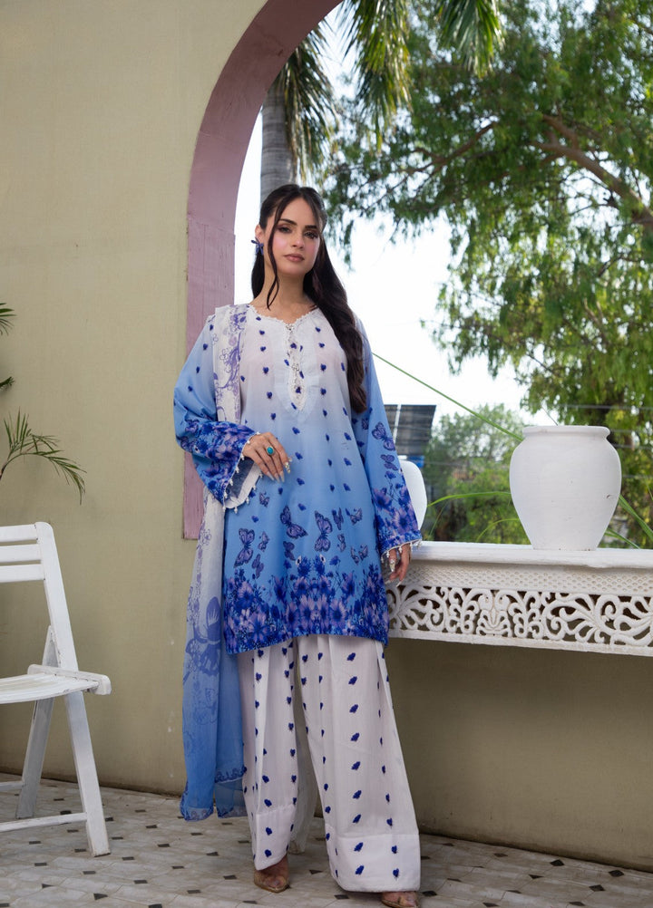 Syra's Atelier Women RTW Printed Lawn 3 Piece Suit Neel Gul Farshi Festive Collection