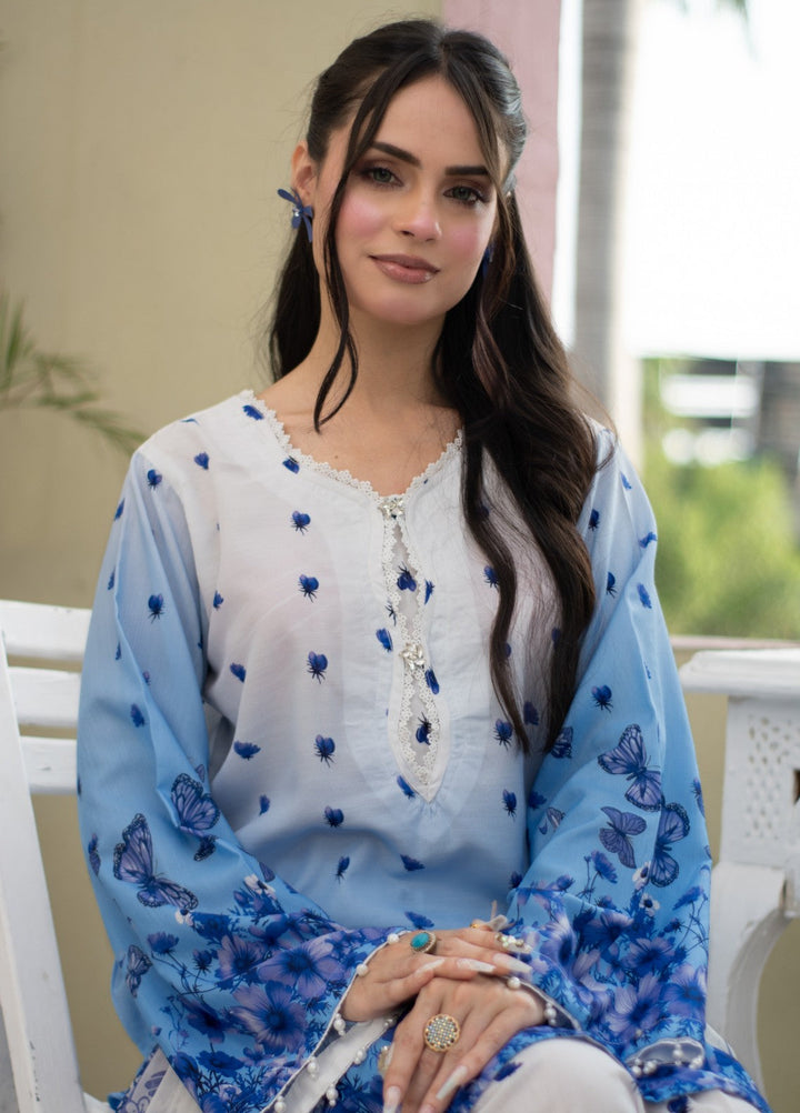 Syra's Atelier Women RTW Printed Lawn 3 Piece Suit Neel Gul Farshi Festive Collection