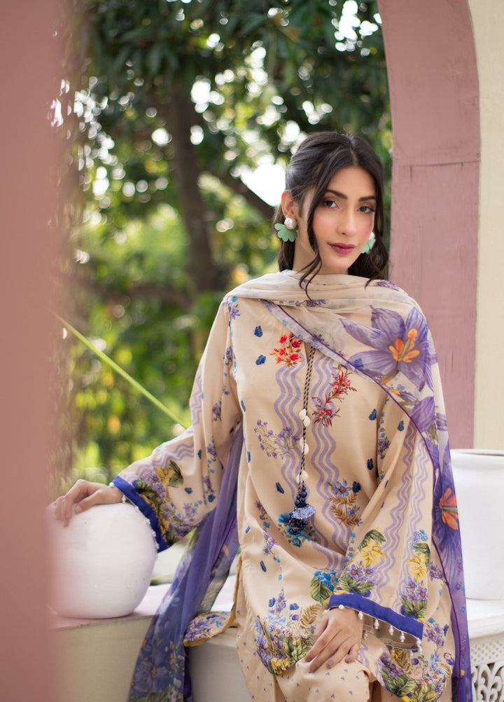 Syra's Atelier Women RTW Printed Lawn 3 Piece Suit Zard Gul Farshi Festive Collection