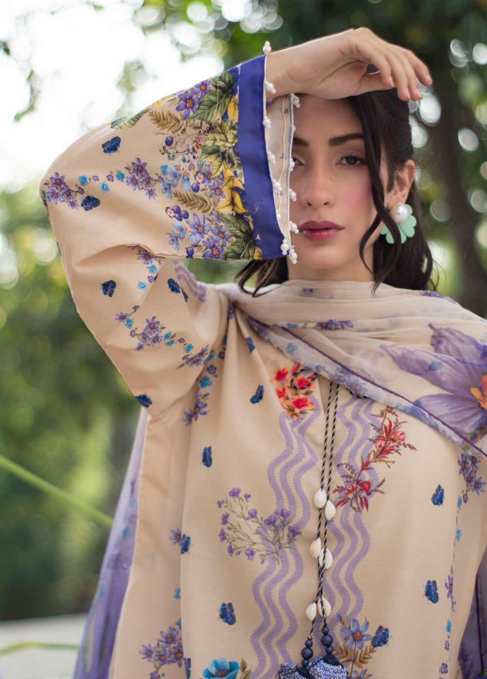 Syra's Atelier Women RTW Printed Lawn 3 Piece Suit Zard Gul Farshi Festive Collection