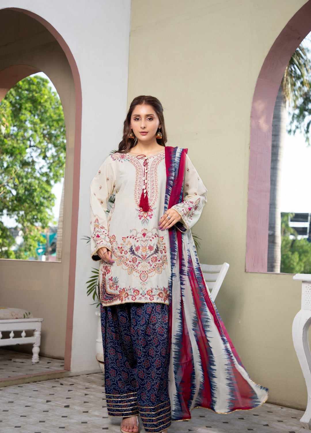 Syra's Atelier Women RTW Embroidered Lawn 3 Piece Suit Roya Farshi Festive Collection