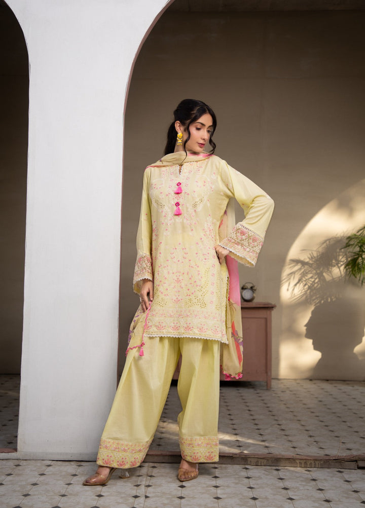 Syra's Atelier Women RTW Embroidered Lawn 3 Piece Suit Noor e Kiran Farshi Festive Collection