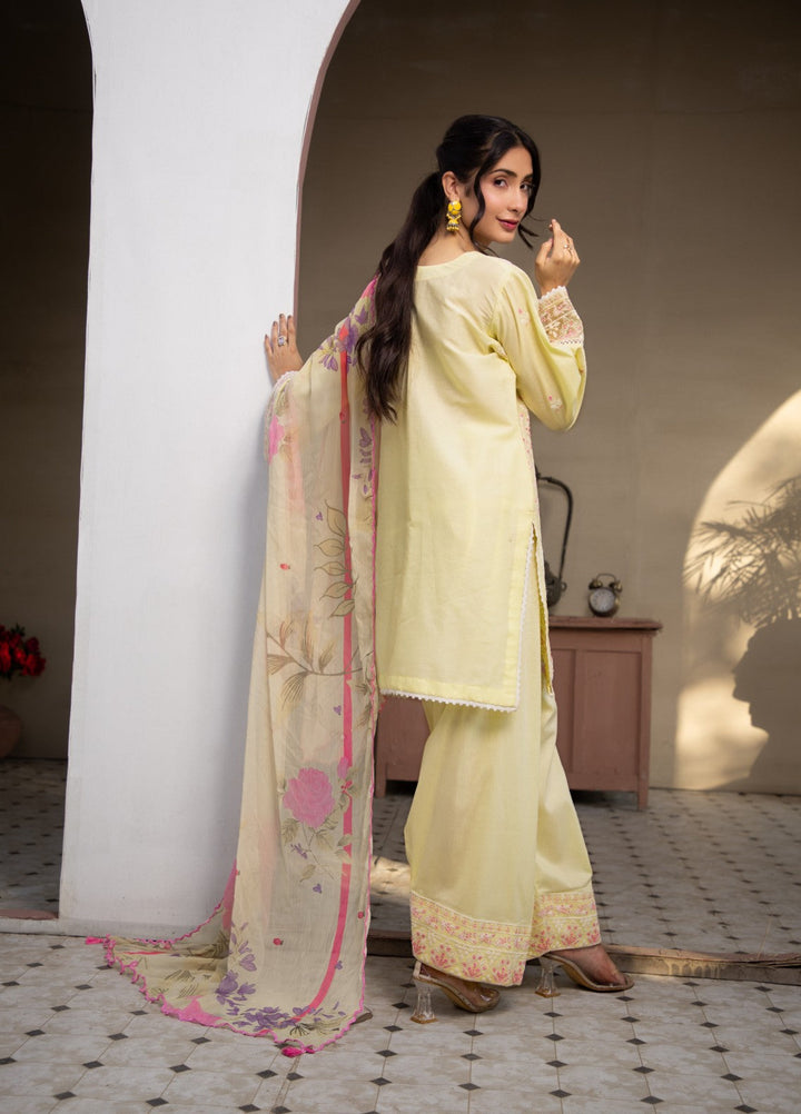 Syra's Atelier Women RTW Embroidered Lawn 3 Piece Suit Noor e Kiran Farshi Festive Collection