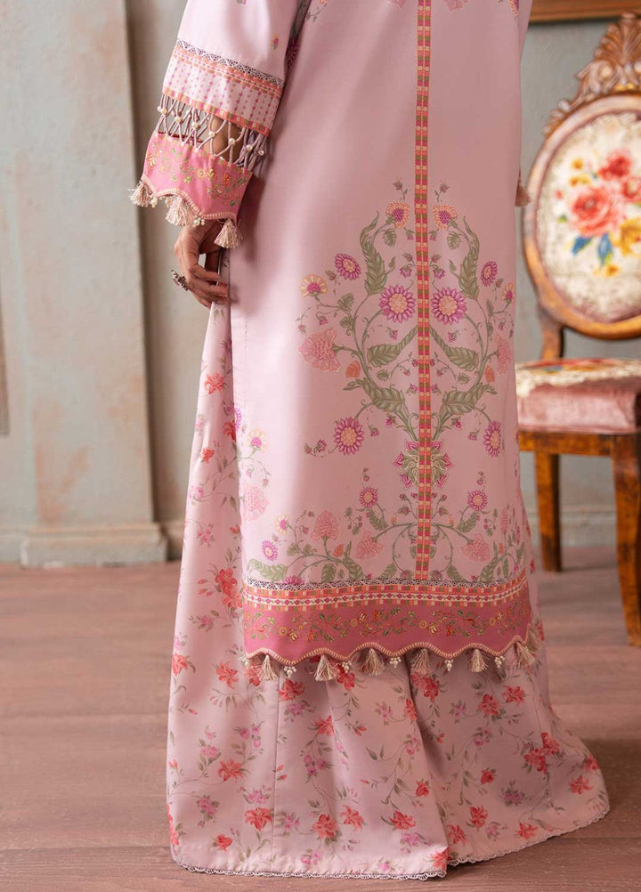Zaymal Women RTW Printed Silk 2 Piece Suit LILAC Casual Collection