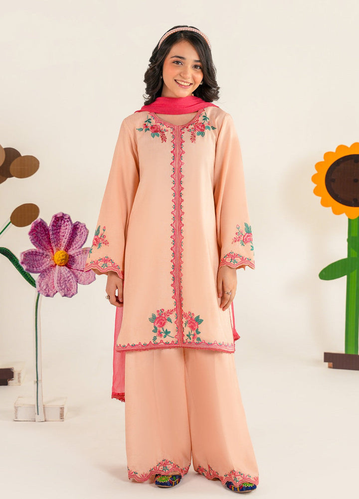 Bloomie by Panache Apparel Girls RTW Embroidered Lawn 3 Piece Suit Tintsy Festive Collection