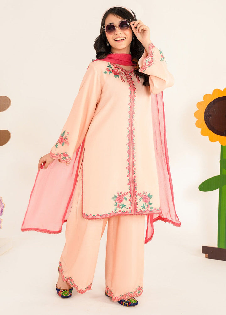 Bloomie by Panache Apparel Girls RTW Embroidered Lawn 3 Piece Suit Tintsy Festive Collection