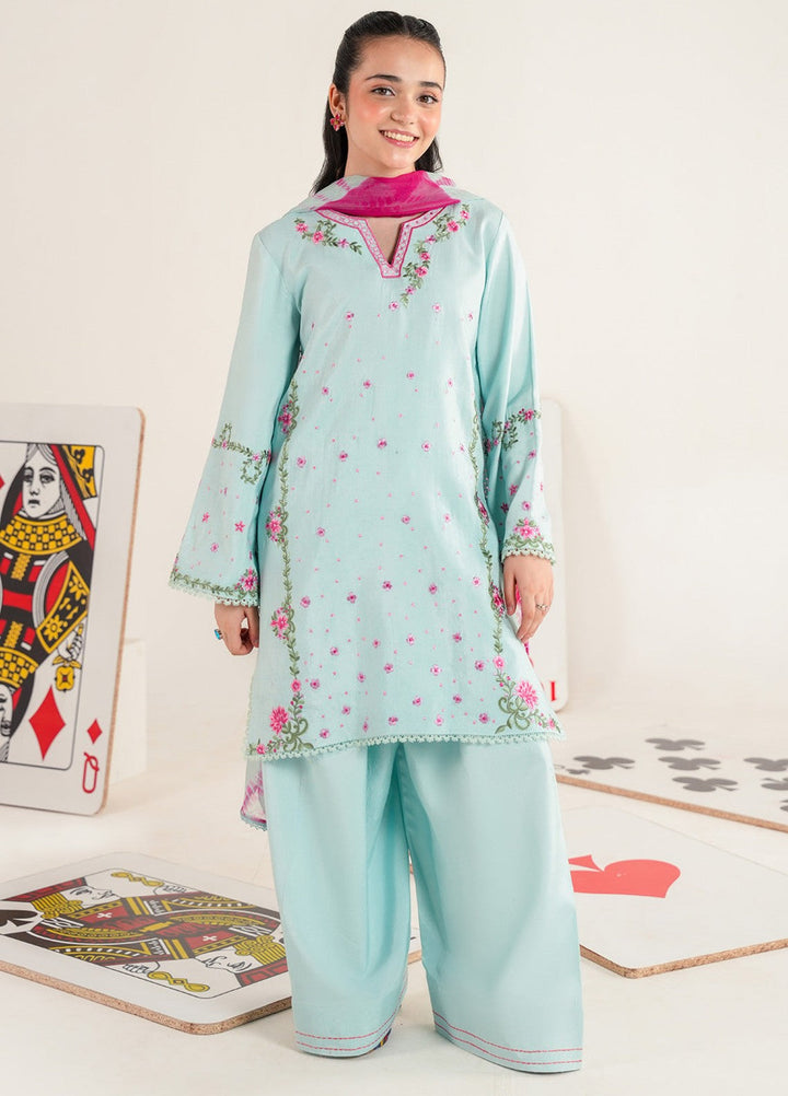 Bloomie by Panache Apparel Girls RTW Embroidered Lawn 3 Piece Suit Mimzi Festive Collection