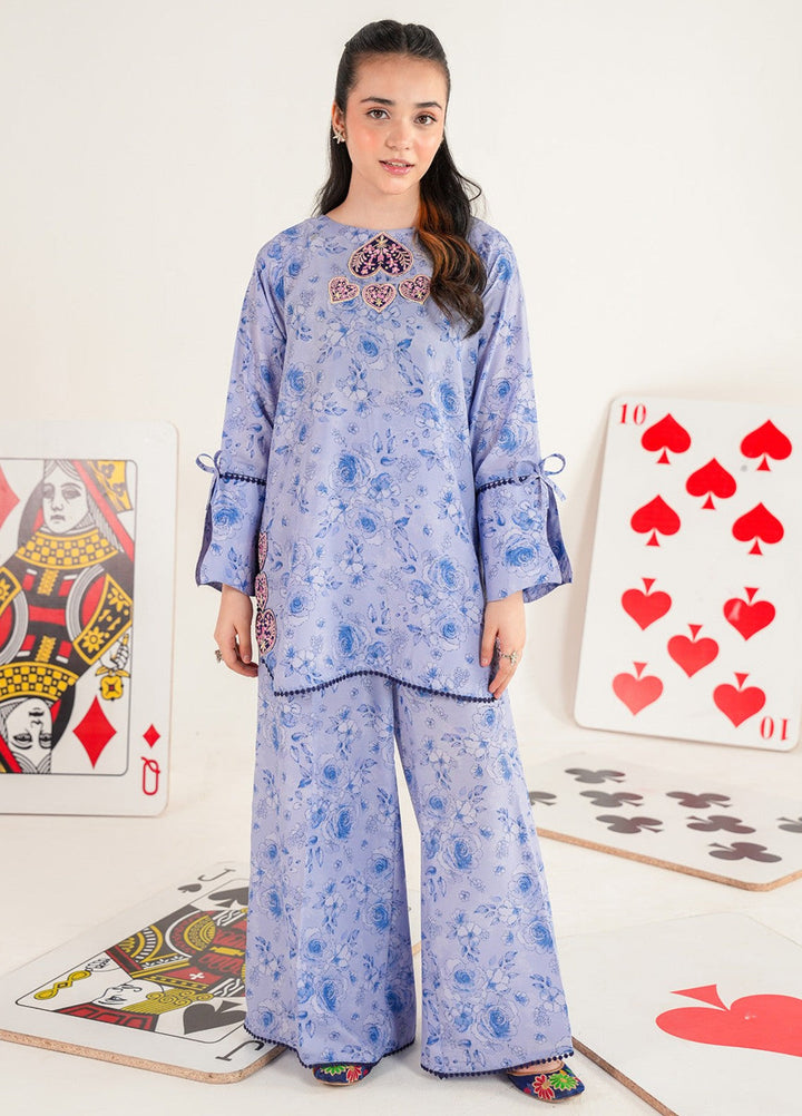 Bloomie by Panache Apparel Girls RTW Printed Lawn Silk 2 Piece Suit Petalie Festive Collection