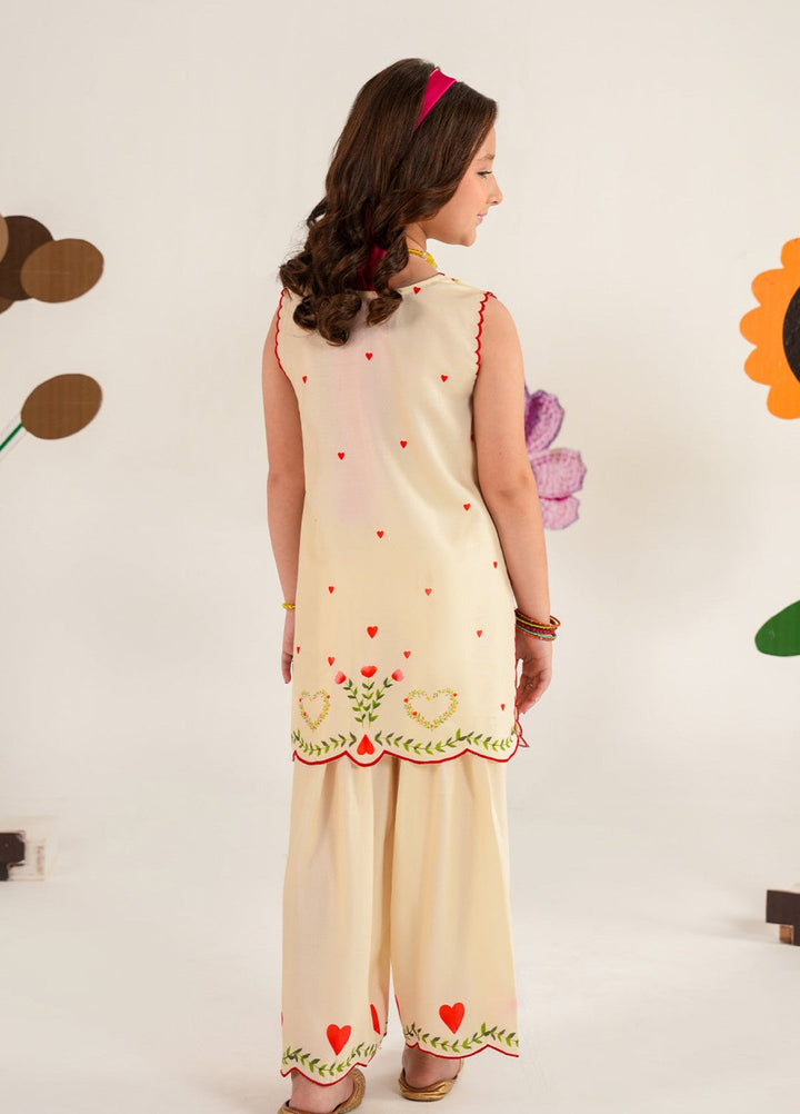 Bloomie by Panache Apparel Girls RTW Printed Lawn Silk 2 Piece Suit Zibelle Festive Collection