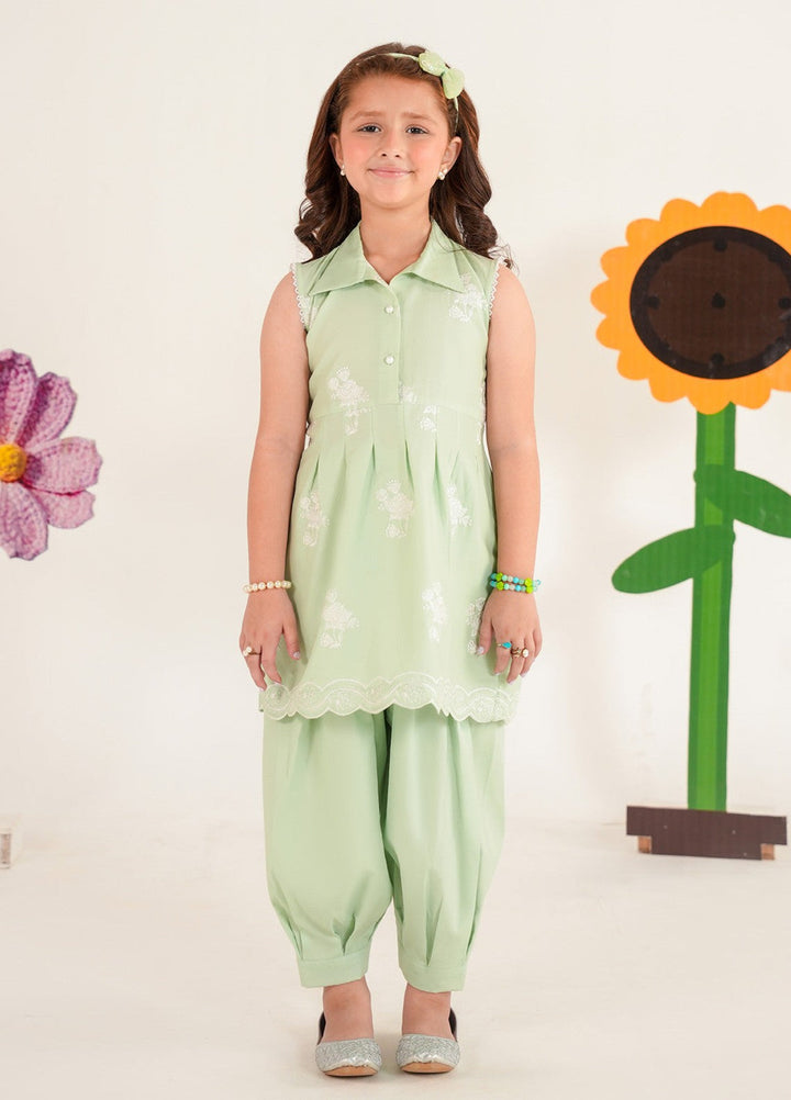 Bloomie by Panache Apparel Girls RTW Embroidered Lawn 2 Piece Suit Doodloo Festive Collection