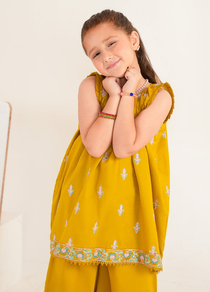 Bloomie by Panache Apparel Girls RTW Embroidered Lawn 2 Piece Suit Fluffora Festive Collection
