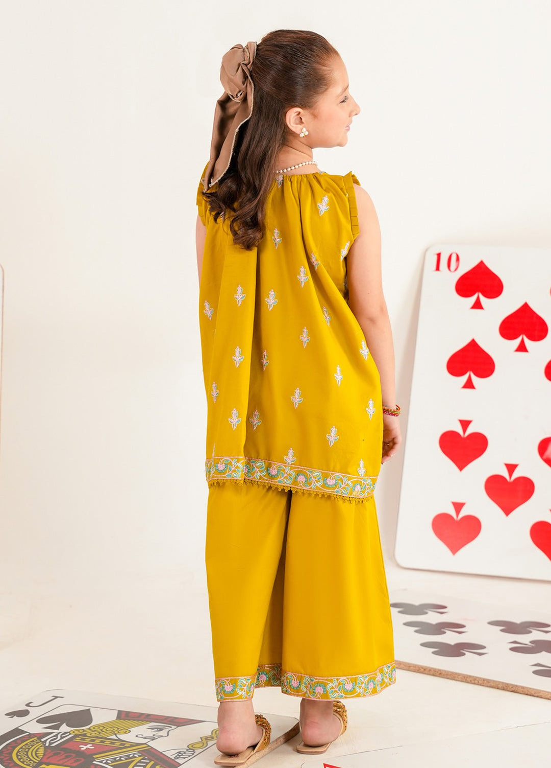 Bloomie by Panache Apparel Girls RTW Embroidered Lawn 2 Piece Suit Fluffora Festive Collection