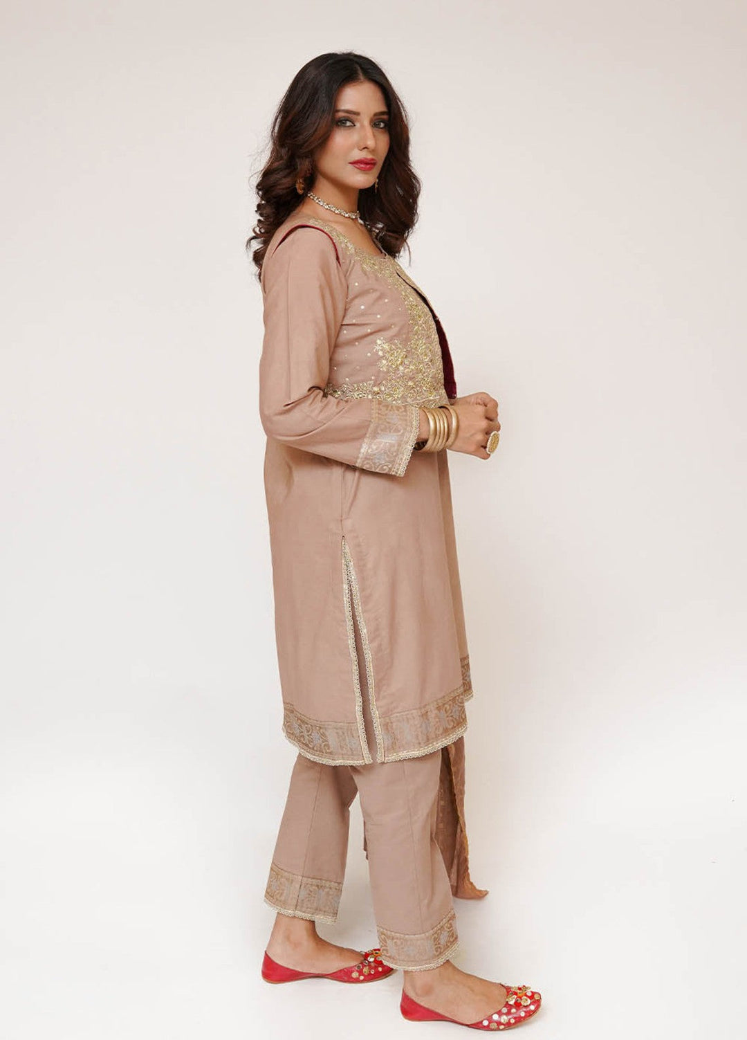 Mid Summer by Senorita Women RTW Embroidered Cotton 3 Piece Suit LBD-03454 Casual Collection